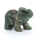 Фигурка слон 3,6см яшма зеленая